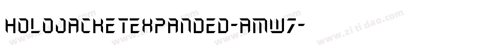 HoloJacketExpanded-AMw7字体转换