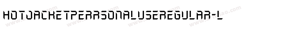HotJacketPerrsonalUseRegular-lgdlZ字体转换