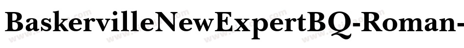 BaskervilleNewExpertBQ-Roman字体转换