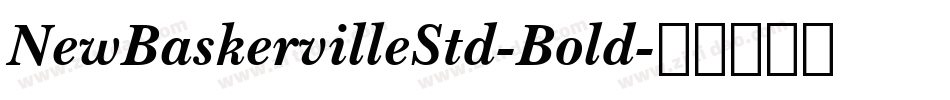 NewBaskervilleStd-Bold字体转换