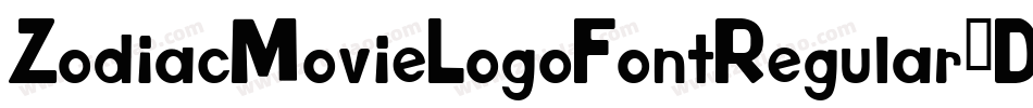 ZodiacMovieLogoFontRegular-Dyo1字体转换