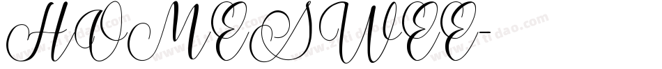HOMESWEE字体转换