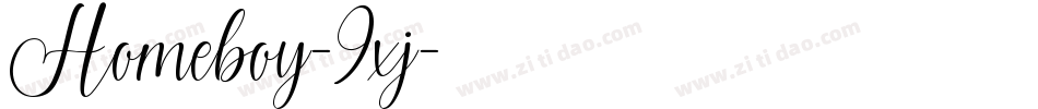 Homeboy-9xj字体转换