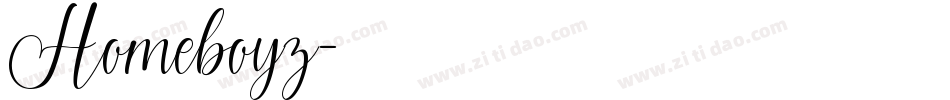 Homeboyz字体转换