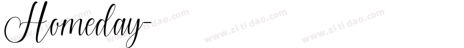 Homeday字体转换