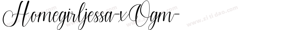 Homegirljessa-xOgm字体转换
