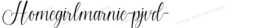 Homegirlmarnie-pjvd字体转换