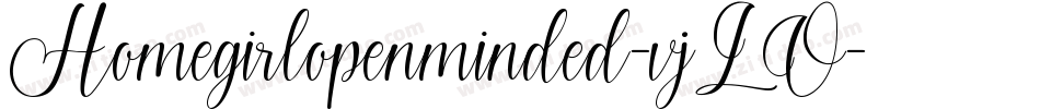 Homegirlopenminded-vjLO字体转换
