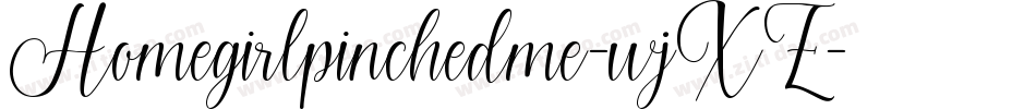 Homegirlpinchedme-wjXZ字体转换