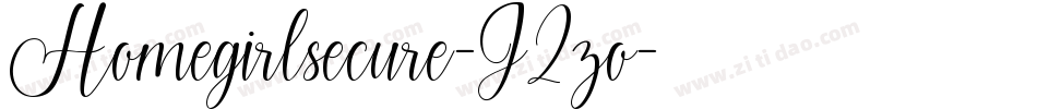 Homegirlsecure-J2zo字体转换