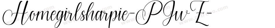 Homegirlsharpie-PJwZ字体转换
