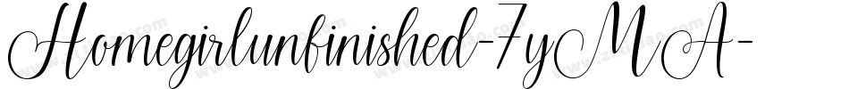 Homegirlunfinished-7yMA字体转换