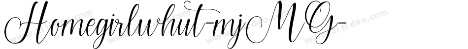 Homegirlwhut-mjMG字体转换