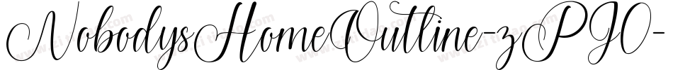 NobodysHomeOutline-zPJ0字体转换