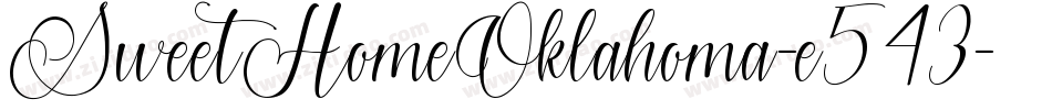 SweetHomeOklahoma-e543字体转换