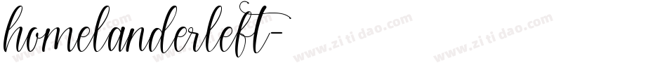 homelanderleft字体转换