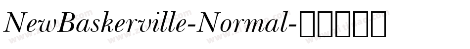 NewBaskerville-Normal字体转换