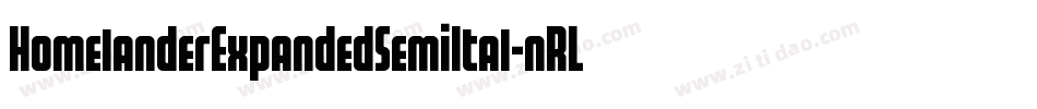 HomelanderExpandedSemiItal-nRLLV字体转换