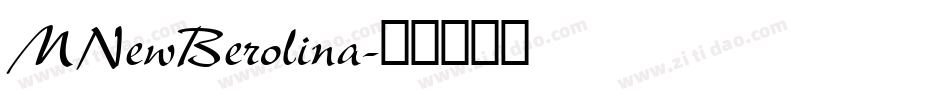 MNewBerolina字体转换