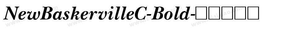 NewBaskervilleC-Bold字体转换