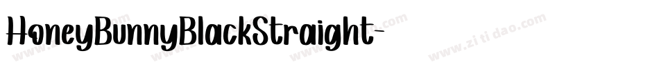 HoneyBunnyBlackStraight字体转换
