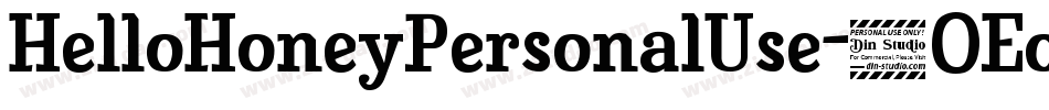 HelloHoneyPersonalUse-2OEo8字体转换