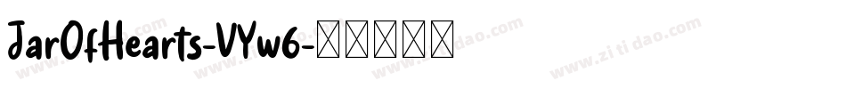 JarOfHearts-VYw6字体转换