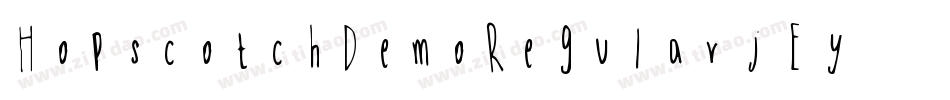 HopscotchDemoRegular-j8Ey字体转换