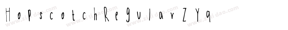 HopscotchRegular-Z8Yq字体转换