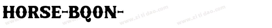 Horse-Bq0n字体转换