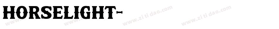 HorseLight字体转换