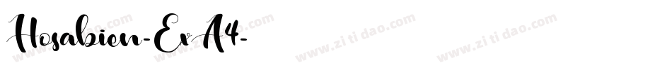 Hosabien-ExA4字体转换
