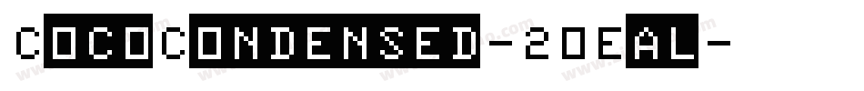 CocoCondensed-2OEal字体转换