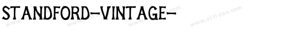 Standford-Vintage字体转换