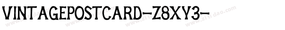 VintagePostcard-z8XY3字体转换