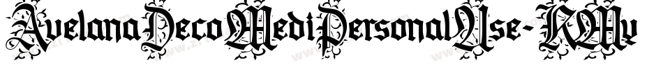 AvelanaDecoMediPersonalUse-RMyv字体转换