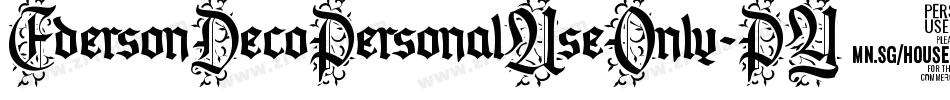 EdersonDecoPersonalUseOnly-PY2B字体转换