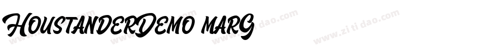 HoustanderDemo-marG字体转换