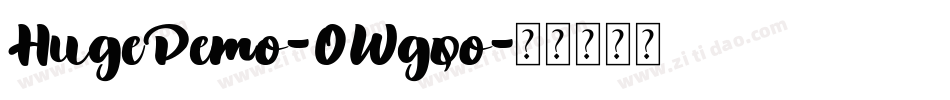 HugeDemo-0Wgqo字体转换