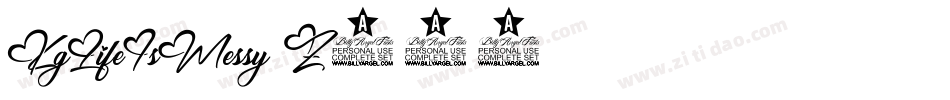 KgLifeIsMessy-Z518字体转换