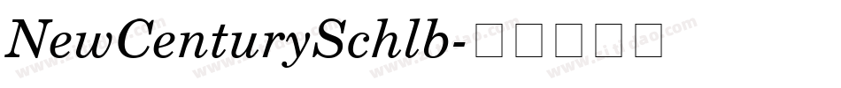 NewCenturySchlb字体转换