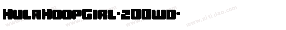 HulaHoopGirl-2OOwd字体转换 HulaHoopGirl-2OOwd字体转换
