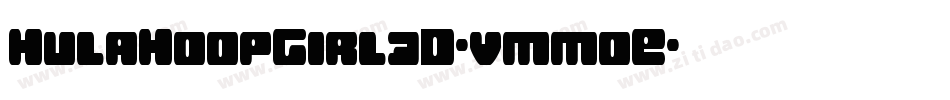 HulaHoopGirl3D-vmmoE字体转换