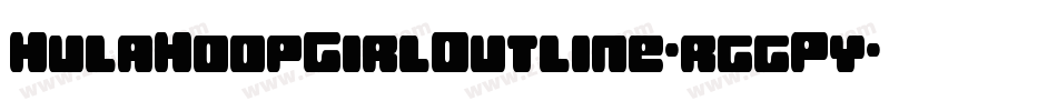 HulaHoopGirlOutline-rggPy字体转换 HulaHoopGirlOutline-rggPy字体转换