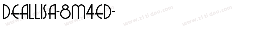 Deallisa-8M4eD字体转换