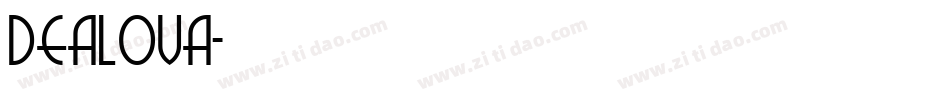 Dealova字体转换