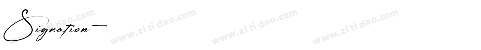Signation字体转换
