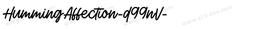HummingAffection-d99nV字体转换