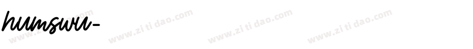 humswu字体转换