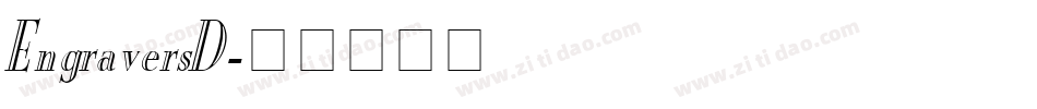EngraversD字体转换